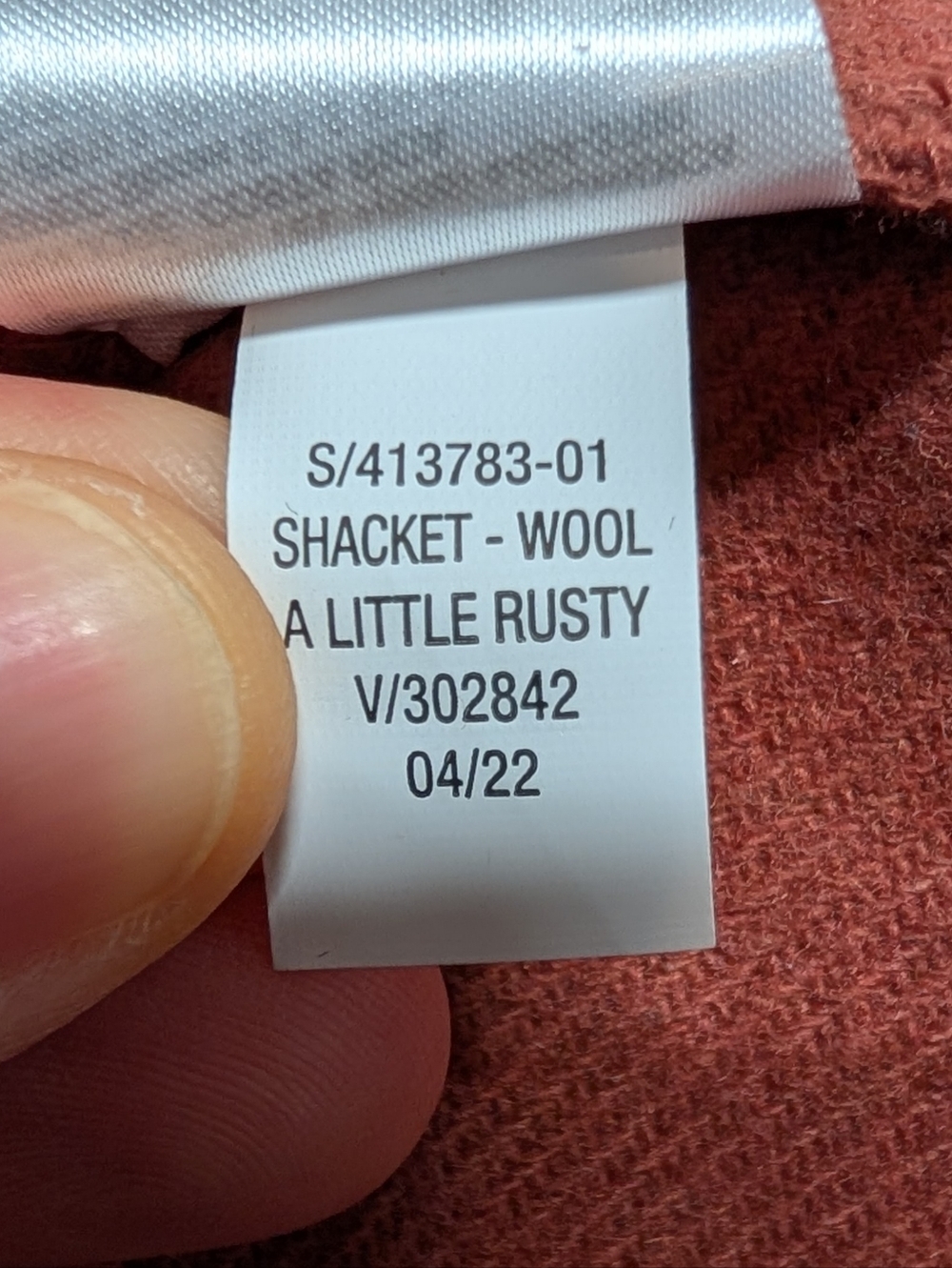 New OLD NAVY Soft Brushed Utility Red/Orange Rust Shacket Jacket (XS) - Picture 6 of 7